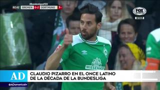 Claudio Pizarro integra el once ideal latino de la década en la Bundesliga