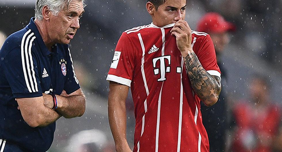 James Rodríguez estará de para en el Bayern Munich por lesión (Foto: EFE)