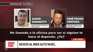 Callao: audios vincularían a Dante Mandriotti con presunto cabecilla de banda criminal