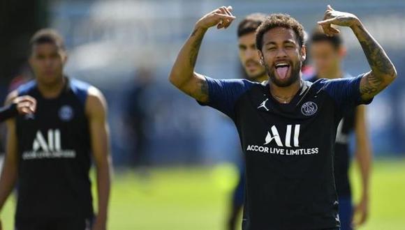 Neymar hizo reír a sus compañeros de PSG por una 'huacha' a Mbappé. (Foto: PSG)