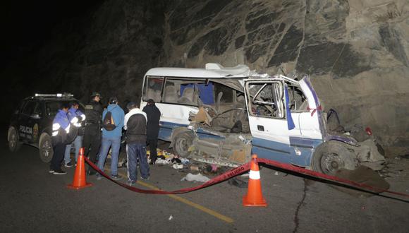 El accidente de tránsito ocurrió el pasado lunes, en la carretera Lima-Canta.