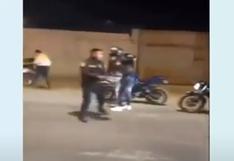 Trujillo: motociclista embiste a policía durante operativo en Huanchaco | VIDEO