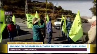 Moquegua: así se desarrolla el segundo día de protestas contra el proyecto minero Quellaveco