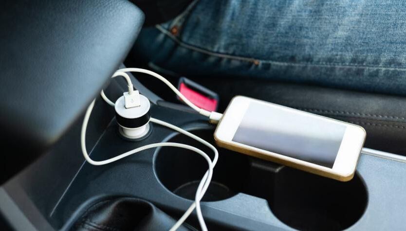The best option to recharge the cell phone without damaging its battery is using the cigarette lighter charger,