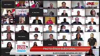 Elecciones 2021: 17 partidos políticos suscriben Pacto Ético Electoral