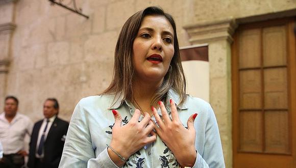 La Fiscalía solicitó 18 meses de impedimento de salida del país para Yamila Osorio, exgobernadora regional de Arequipa. (Foto: GEC)