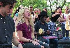 Shakira sorprende a todos cantando "Chantaje" en las calles de Nueva York