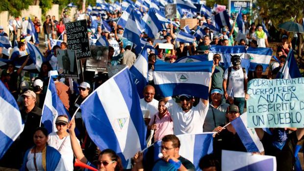 The April 2018 marches marked a milestone in the recent history of Nicaragua.  (AFP).