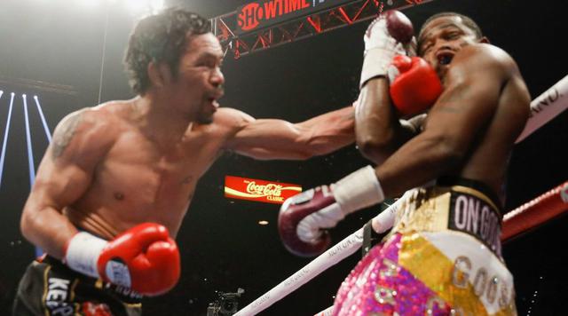 ¡Pacquiao sigue vigente! Ganó a Broner por decisión unánime y retuvo cinturón peso wélter AMB | VIDEO. (Foto: AFP)