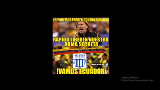 La selección peruana se medirá ante Ecuador por una nueva fecha FIFA y en Facebook ya circulan graciosas imágenes sobre este hecho. El encuentro se llevará a cabo en el Estadio Nacional (Foto: Facebook)