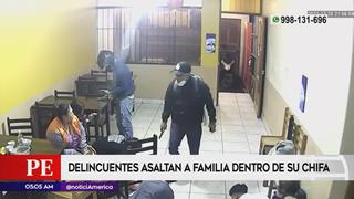 Chorrillos: delincuentes armados asaltan a familia dentro de su chifa