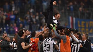 Juventus celebró así cuarto título consecutivo en la Serie A