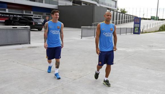Lionel Messi cortó sus vacaciones y entrenó en el Barcelona
