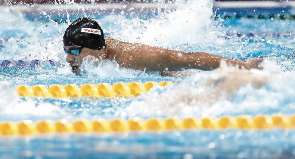 Diego Balbi es el tercer peruano (segundo varón) en una final individual de un mundial junior de natación. (Foto: Hugo Pérez / GEC)