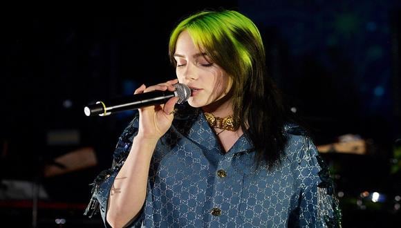 LOS ANGELES, CALIFORNIA - NOVEMBER 02: Billie Eilish, wearing Gucci, performs onstage at the 2019 LACMA Art + Film Gala Presented By Gucci at LACMA on November 02, 2019 in Los Angeles, California.   Matt Winkelmeyer/Getty Images for LACMA/AFP