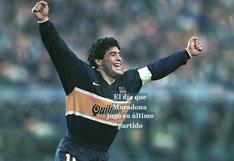 Diego Maradona se retiró tras jugar un clásico Boca-River en el Monumental | VIDEO