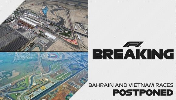 La FIA ha decidido cancelar el Gran Premio de Bahréin y Vietnam. Anteriormente ya se habían suspendido las citas en Australia y China. (Fotos: F1).