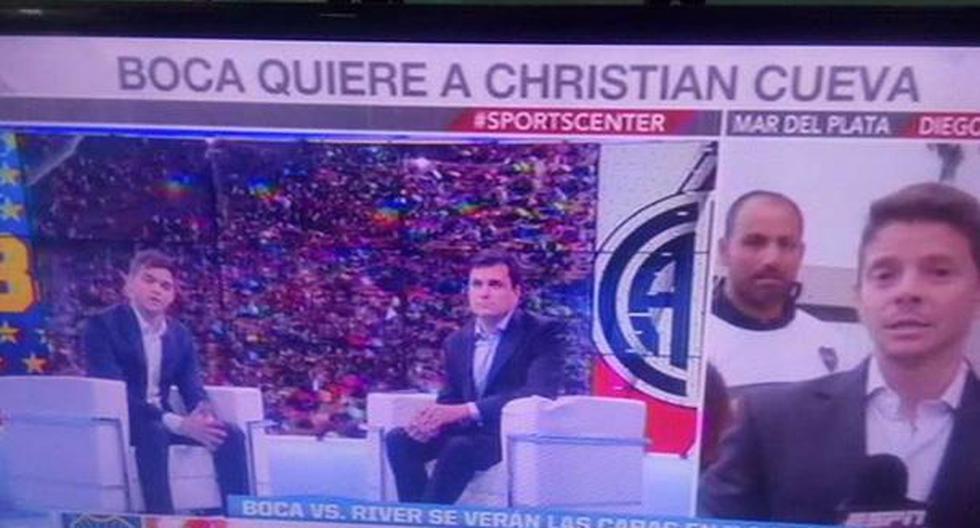 ESPN y la noticia de Christian Cueva y el interés de Boca Juniors. (Foto: Facebook)