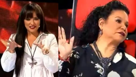 Eva Ayllón se molestó con Daniela Darcourt en “La Voz Senior”. (Foto: Captura Latina).