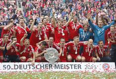 Bayern Múnich goleó 3-0 al Augsburgo y celebró título de Bundesliga