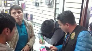 Policía incauta celulares en el Centro Histórico de Trujillo