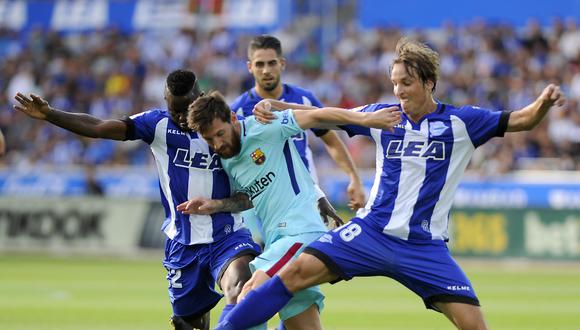Barcelona ha sido demasiado evidente en el primer tiempo contra Deportivo Alavés. Durante esa etapa Lionel Messi falló un penal. (Foto: AFP)