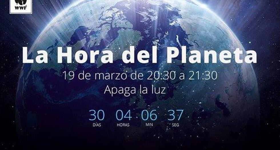 La Hora del Planeta: el sábado 19 de marzo, de 20:30 a 21:30 GMT. (Foto: WWF Perú)