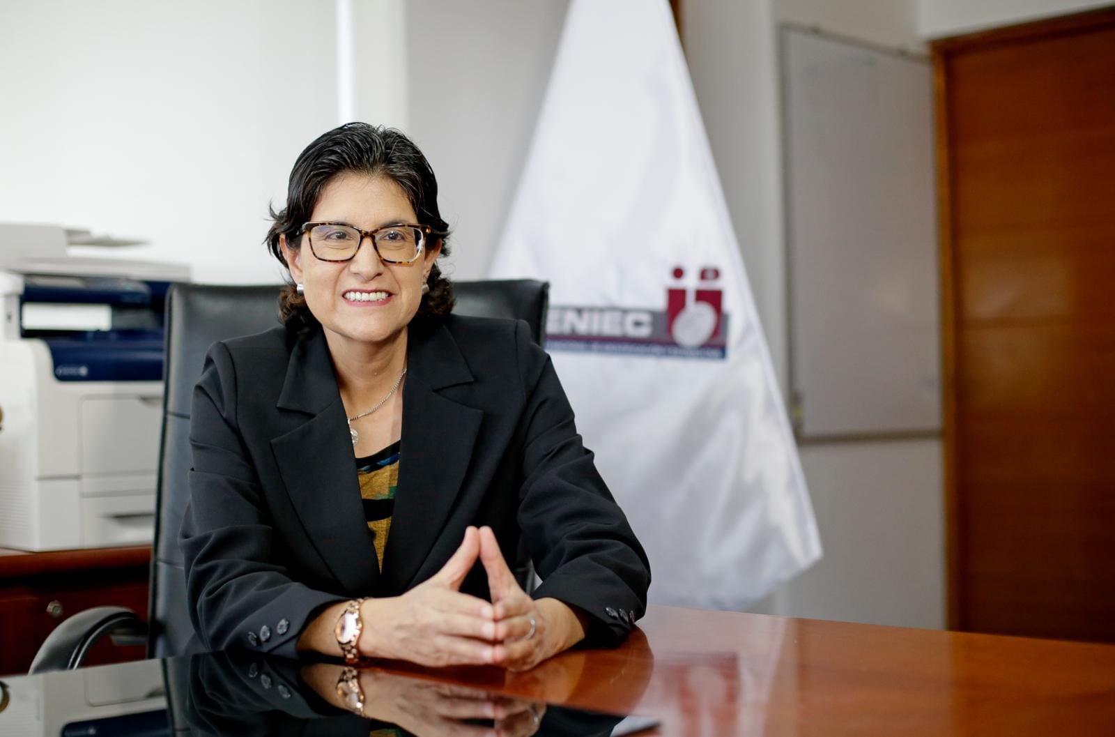 Carmen Velarde ocupa el cargo de jefa del Reniec desde el 31 de agosto del 2020. (Foto: César Bueno)