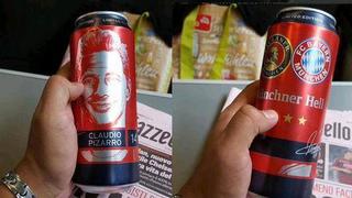 Claudio Pizarro: su rostro aparece en una cerveza de Alemania