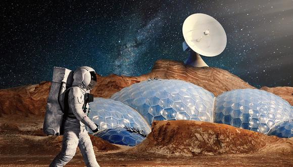 Representación artística de un astronauta en Marte. (Foto: Pixabay)