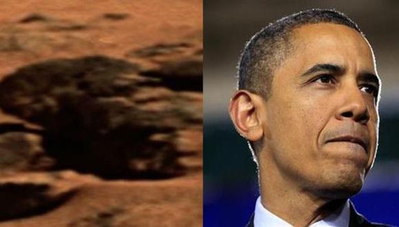YouTube: Encuentran el "rostro" de Obama en Marte