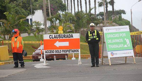 Costa Verde: desvíos propuestos por Barranco fueron aceptados