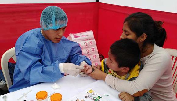 Realizan campaña de diagnóstico y tratamiento de la anemia en 13 distritos de Lima. (Foto: Difusión)