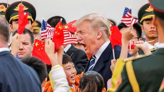 China recibe con pompa a Donald Trump [FOTOS]