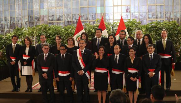 El gabinete está liderado por el primer ministro, Vicente Zeballos, y tiene diez nuevas designaciones. (Foto: GEC)