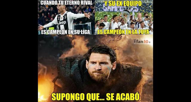Los mejores memes del título de Juventus, con Cristiano Ronaldo como protagonista. (Foto: Facebook)