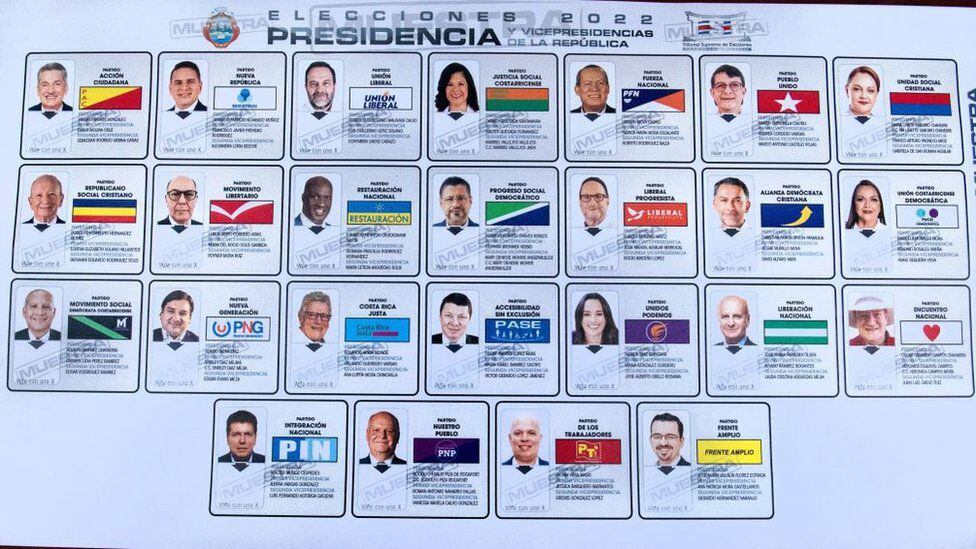 Costa Ricans chose among 25 candidates for president.  (GETTY IMAGES).
