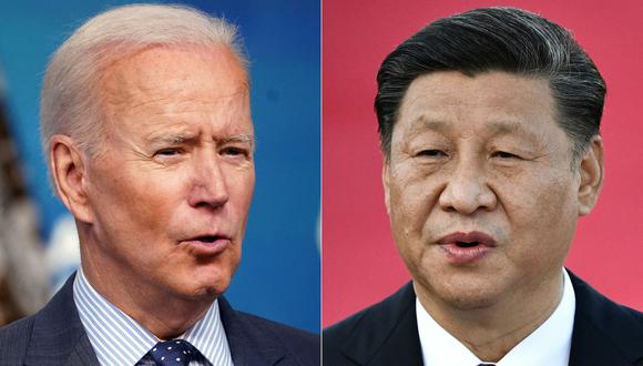 Esta combinación de imágenes de archivo muestra al presidente estadounidense Joe Biden (izquierda) y al presidente chino Xi Jinping (derecha). - (Foto:  MANDEL NGAN y Anthony WALLACE / AFP)