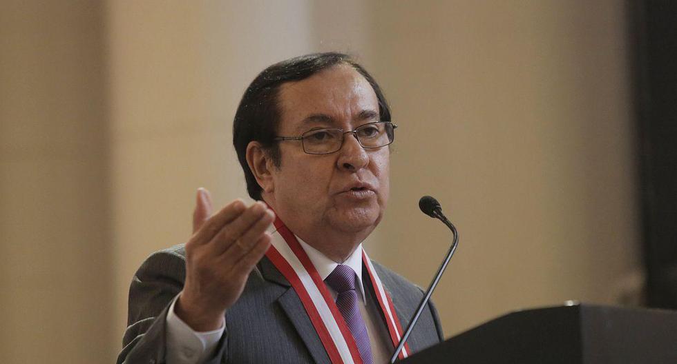 El presidente del Poder Judicial, Víctor Prado, dijo que todo titular de una institución debe expresar el apoyo a quienes cumplen sus objetivos. (Foto: GEC)