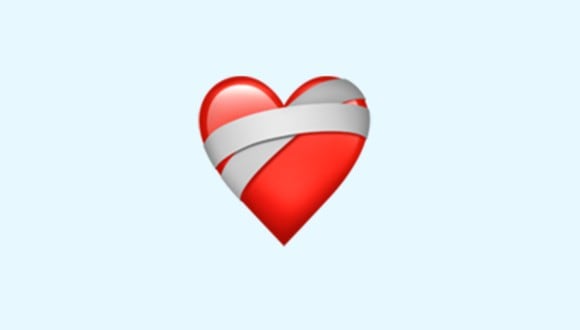 ¿Alguna vez te mandaron el emoji del corazón vendado o mending heart en WhatsApp? (Foto: Emojipedia)