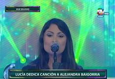Combate: Lucía Covarrubias presentó su nuevo tema en el programa