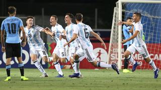 Argentina recupera el paso en el Sudamericano Sub 20 y derrota 1-0 a Uruguay