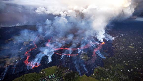 La nube provocada por el volcán hawaiano Kilauea llega a las islas Marshall. (Foto: EFE/Bruce Omori)