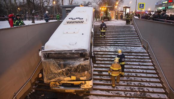 Los videos del mortal atropello masivo en Moscú. (Foto: AP).