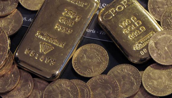 Los futuros del oro en Estados Unidos perdían un 0,1% a US$1.837,40 por onza. (Foto: AFP)