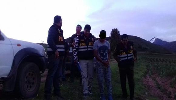Los hombres fueron identificados como Jainor Huila Huamán, de 19 años, y Luzgardo Pillcopata Amaru, de 21. Ambos han sido detenidos en el distrito de Maras, a donde la turista se había dirigido para conocer el parque arqueológico de Moray (Foto: PNP)
