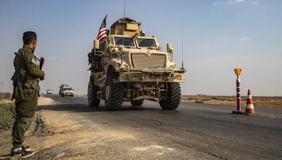 Un convoy de Estados Unidos en el norte de Irak. (Photo by Delil SOULEIMAN / AFP).