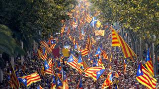 Medio millón de catalanes claman en calles por su independencia