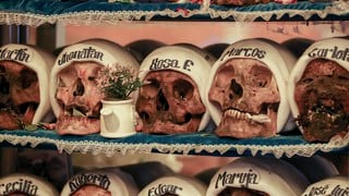 "La casa de los pobres", el templo de culto a 73 calaveras en La Paz