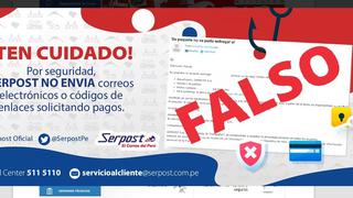 Ciberdelincuencia: la nueva trampa del falsificado “correo de Serpost” que busca robarte las cuentas